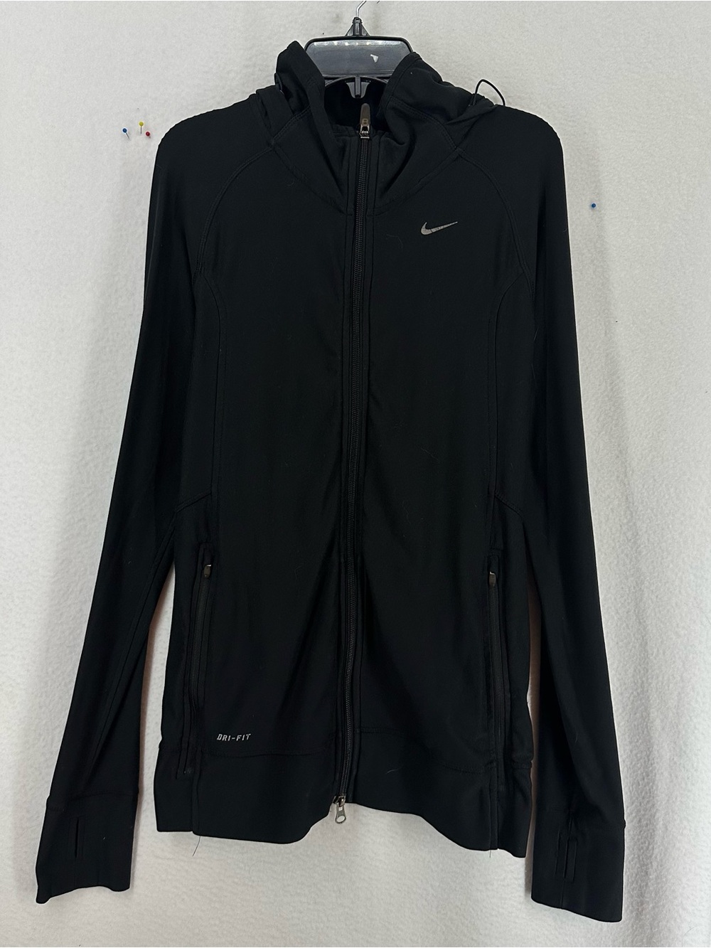 Nike Dri-FIT Running Full Zip Hooded Jacket Black Women’s Small